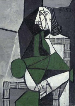 Femme assise 1926 Cubisme Peinture à l'huile